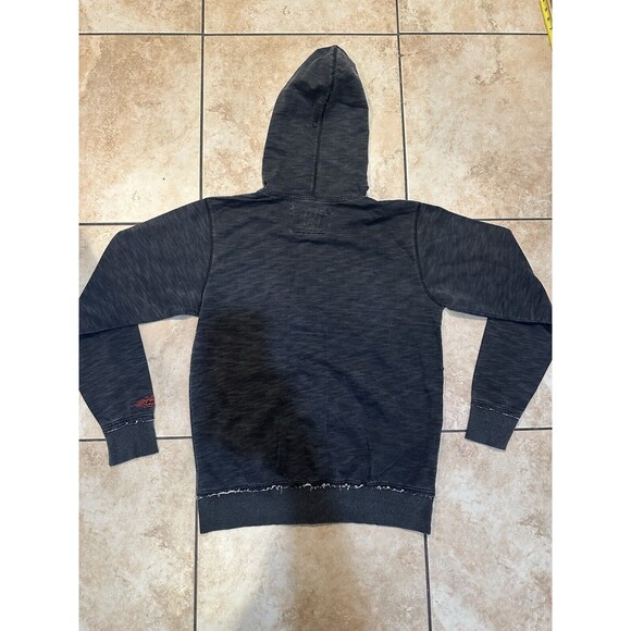 Vintage Billabong Zip Up Hoodie Grunge Skull Cybergoth y2k 2000s Emo Skater - Picture 6 of 7